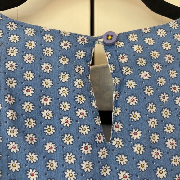 Mini Boden Floaty Hotchpotch Patchwork Floral Blue Dress Size Large 9-10 Years - Picture 13 of 15